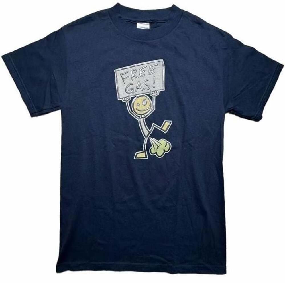 Tennessee River Free Gas Graphic T-Shirt Size S Navy